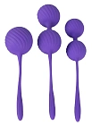 Kulki dopochwowe Sweet Smile 3 Kegel Training Balls, 3 szt. (fioletowe)