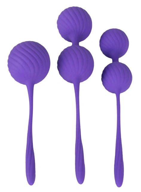 Вагинальные шарики Sweet Smile 3 Kegel Training Balls, 3 шт (фиолетовый)
