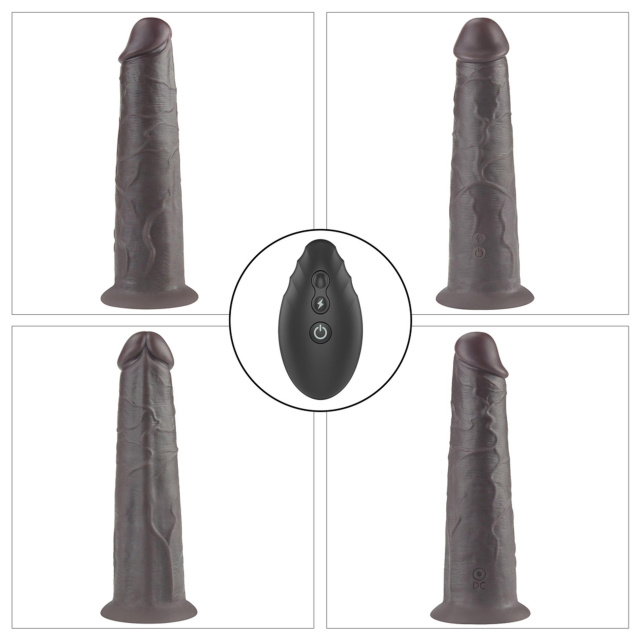 Вібратор Lovetoy Dual-Layered Silicone Nature Cock 8.0'', 20.5 см (чорний)