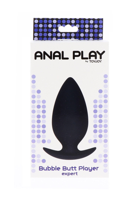 TOYJOY Bubble Butt Player Expert - Korek analny silikon, Czarny, 9 cm