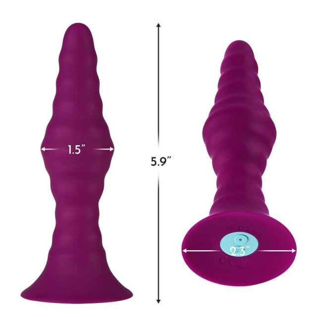 Dream Toys Pyra Large - Korek analny, Crimson, 15 cm