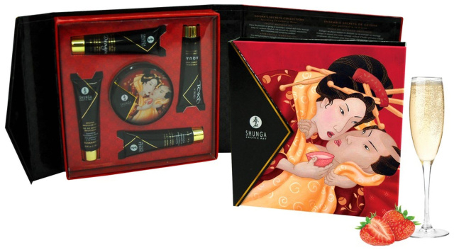 Набір інтимної косметики Shunga Geisha Secrets полуниця з шампанським