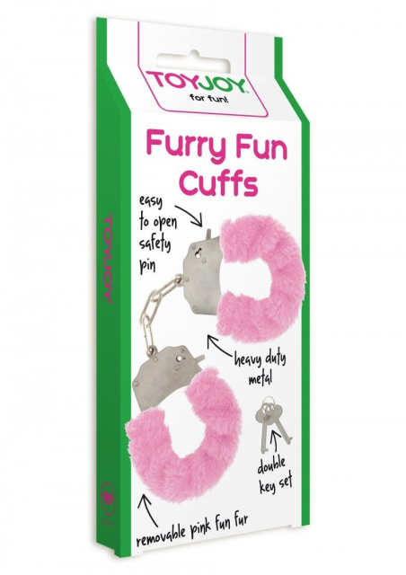 Наручники Furry Fun Cuffs, 28 см (рожевий)
