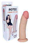 Фалоімітатор Boss Potos Loveclonex 7, 20,5 см (тілесний)