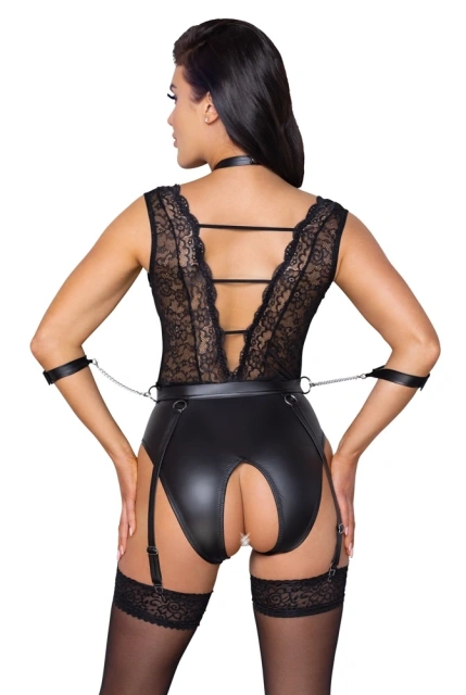 Сексуальный боди Cottelli Bondage, L (черный)