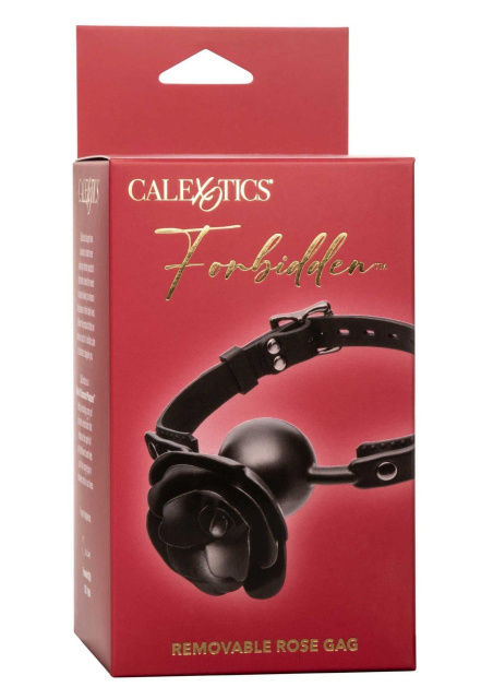CalExotics Removable Rose - Knebel z kulką, Czarny