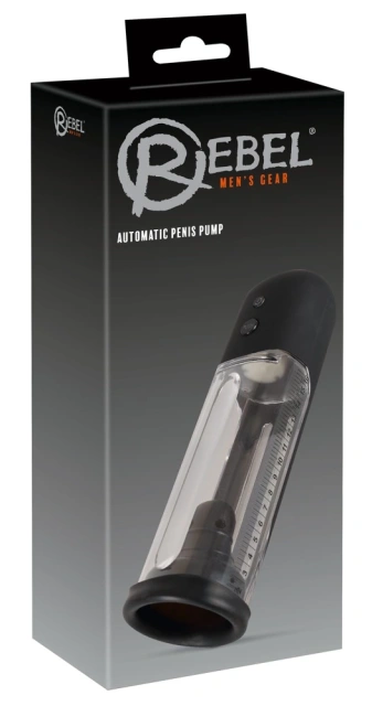 Вакуумная помпа Rebel Automatic Penis Pump, 24 см (прозрачный)
