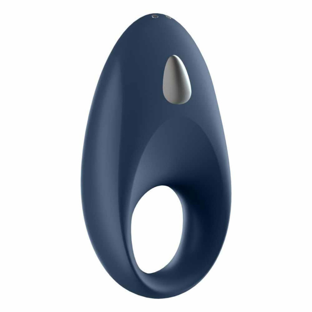 Satisfyer Mighty One - Wibrujący pierścień erekcyjny, Niebieski, 9 cm