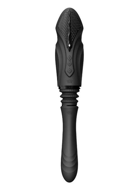 Sex maszyna Zalo Sesh, 19,6 cm (czarny)