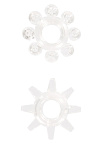 TOYJOY Power Stretchy Rings - Zestaw pierścieni erekcyjnych, Przezroczysty, 2 cm