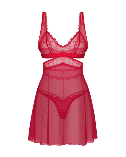 Комплект Obsessive Cupide Desir, L/XL (красный)