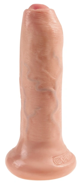 Pipedream King Cock Uncut 6 Inch - Dildo, W kolorze cielistym, 16 cm