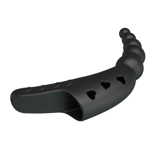 Wibrator na palec Pretty Love Jordin, 12,2 cm (czarny)