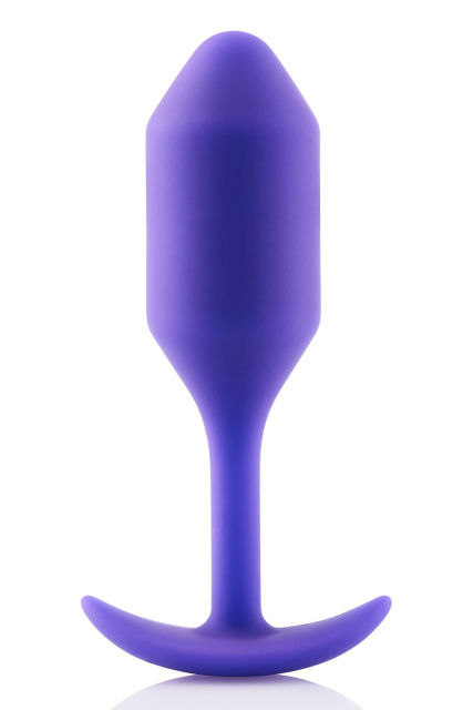 B-Vibe Snug Plug 2 - Korek analny, Fioletowy, 10, 5 cm
