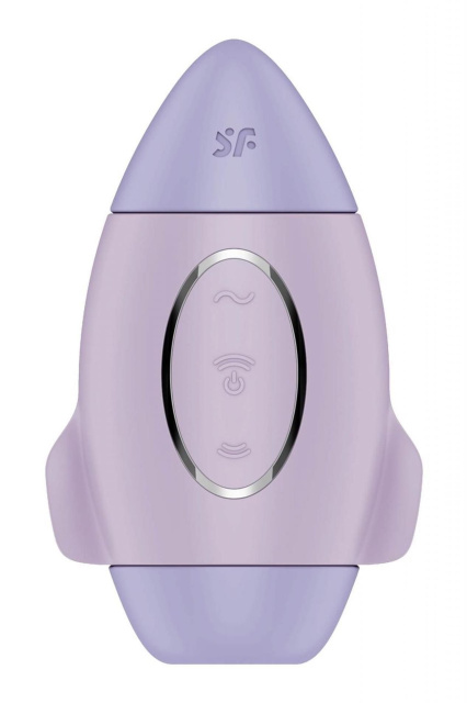 Вакуумний стимулятор клітора з вібрацією Satisfyer Mission Control (фіолетовий)