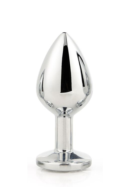 Dream Toys Gleaming Love Silver Plug Medium - Korek analny, Srebro, 8, 3 cm