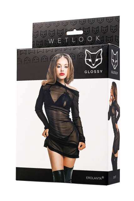 Комплект Glossy Sheril, XL (черный)