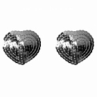 Наклейки з паєтками Boss Pasties Burlesque Rand, 2 шт (сріблястий)