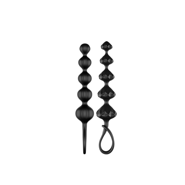 Анальні намиста Satisfyer Love Beads, 20,5 см (чорний)