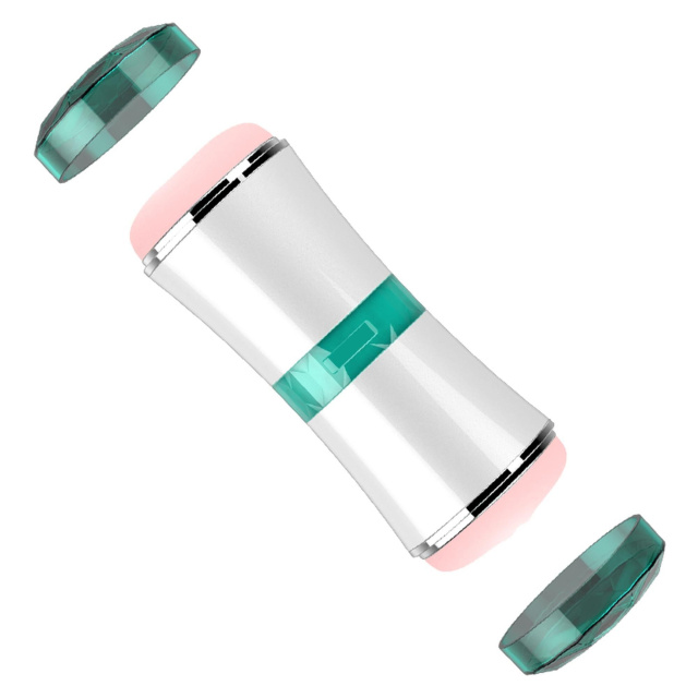 B - Series Fox Double Ends - Masturbator podwójny, W kolorze cielistym, 18.9 cm