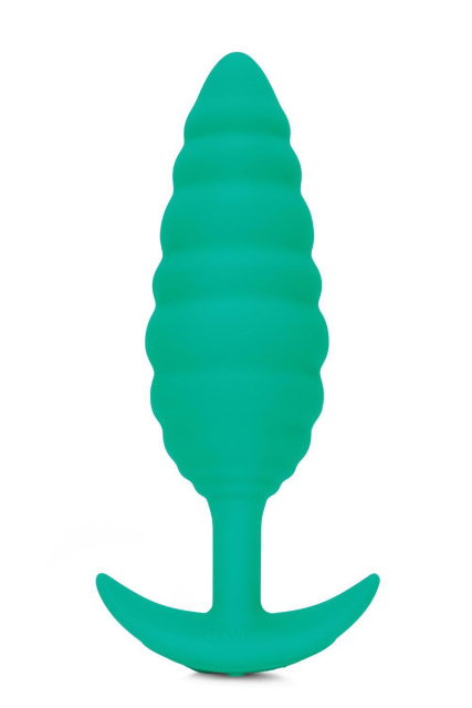 B-Vibe Twist Texture Plug - Korek analny, Zielony, 15.4 cm