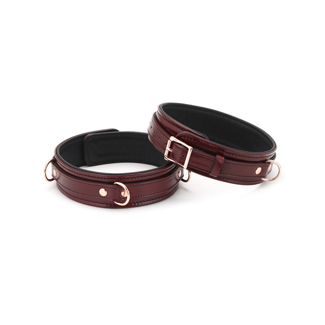 Фіксатори для ніг Liebe Seele Wine Thigh Cuffs, S (бордовий)