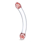 Szklane dildo Glas Red Head, 25,5 cm (przezroczysty)