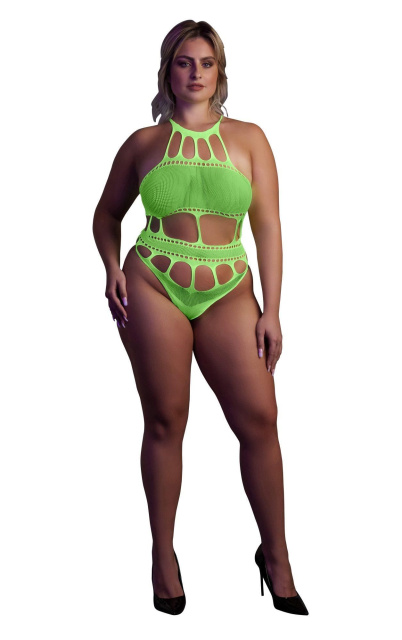 Боди Ouch! Grecian Neckline Neon, XL/XXXXL (зеленый)