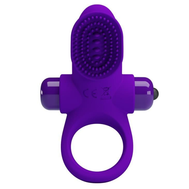 Pretty Love Vibrant Penis Ring II - Pierścień wibracyjny, Fioletowy, 8, 6 cm