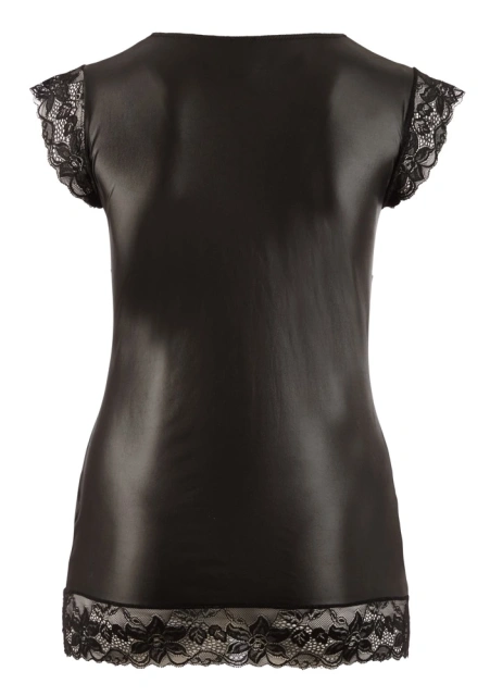 Мини-платье Cottelli Curves Wet Look, XL (черный)