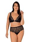 Комплект белья Obsessive Klarita, 2XL/3XL (черный)