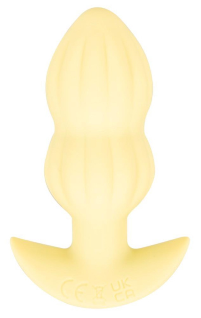 Анальна пробка Cuties Mini Butt Plug, 8 см (жовтий)