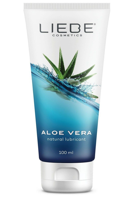 Liebe Pleasure Toys Natural with Aloe Vera - Lubrykant na bazie wody, Bezzapachowy, 100 ml