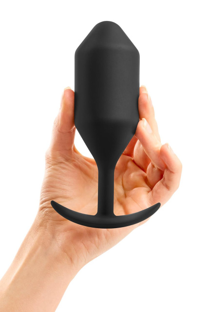 B-Vibe Snug Plug 5 - Korek analny, Czarny, 16 cm