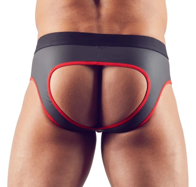 Мужские трусы Svenjoyment Underwear Jock, L (черный с красным)
