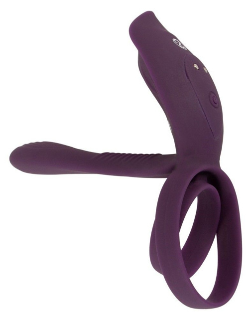 Couples Choice Couple's Vibrator 2 - Pierścień erekcyjny, Fioletowy, 11.2 cm