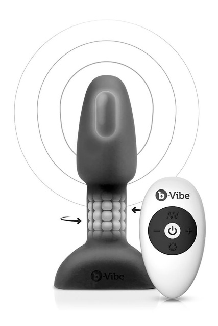 B-Vibe Rimming Plug Petite - Korek analny, Czarny, 12.4 cm