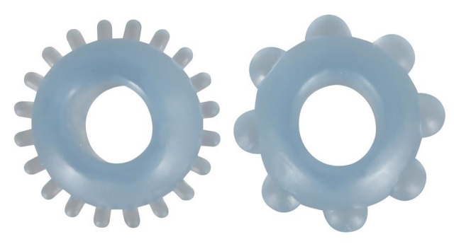 Набор эрекционных колец для пениса Cock Ring Set, 2 шт (голубой)