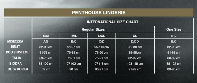Комплект білизни Penthouse Lingerie Double Spice, L/XL (бежевий)