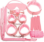 BDSM набор Fetish Fever Bondage Set, 7 шт (розовый)