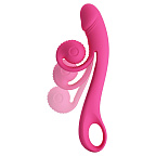Вибратор Pretty Love Romance Beau Snail, 23 см (розовый)