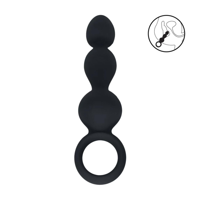 Shots Levelz - Korek analny, Czarny, 10.5 cm