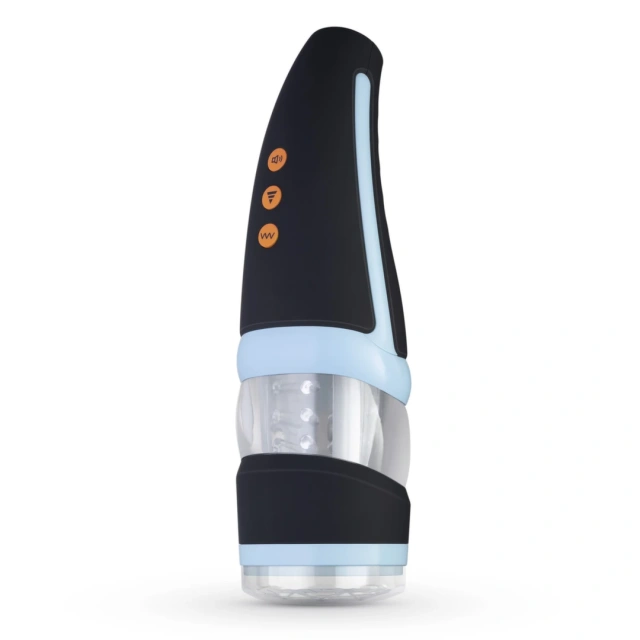Cruizr CP02 - Automatyczny masturbator z wibracją, Przezroczysty, 28.3 cm