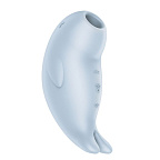 Вакуумный стимулятор клитора с вибрацией Satisfyer Seal You Soon (голубой)