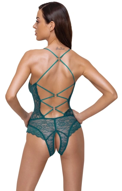 Боді Cottelli Lingerie Ouvert, M (бірюзовий)