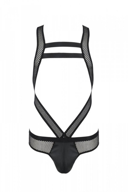 Сексуальное боди для мужчин Passion Free Your Senses Victor 045, L/XL (черный)