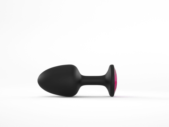Анальна пробка з кристалом Dorcel Geisha Plug Ruby M, 8 см (рожевий)