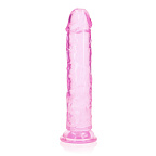 RealRock Crystal Clear - Dildo, Jasnoróżowy, 22 cm