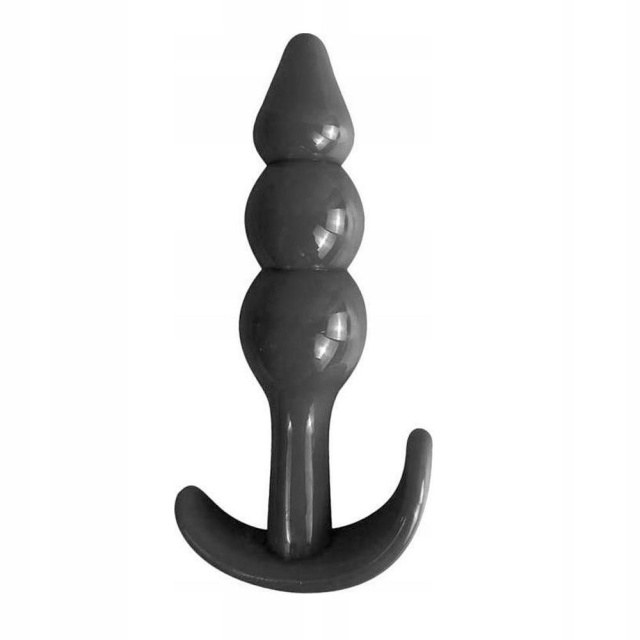 LATETOBED Gevil - Korek analny, Czarny, 9 cm