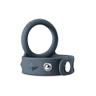 Эрекционное кольцо Boners Cock & Ball Strap, L (серый)